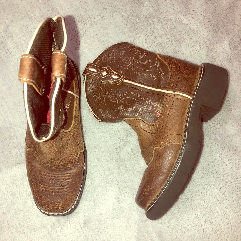 Justin boots toddler sz 10 EUC
